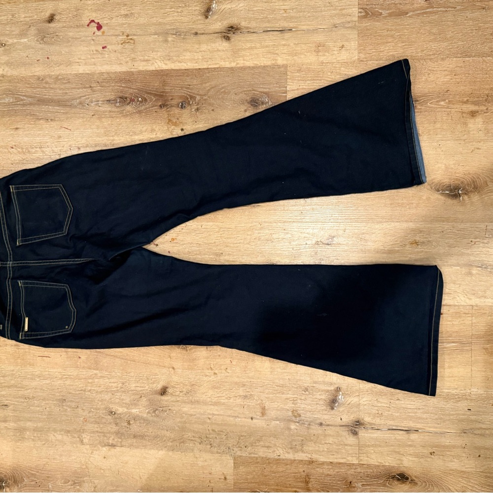 Michael Kors Navy Flare Jeans - Picture 2 of 7